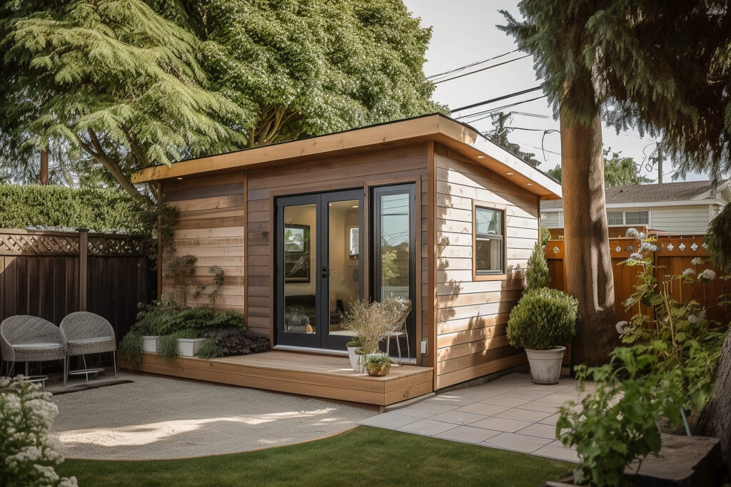 tiny home, aka ADU or little house (generative ai content)